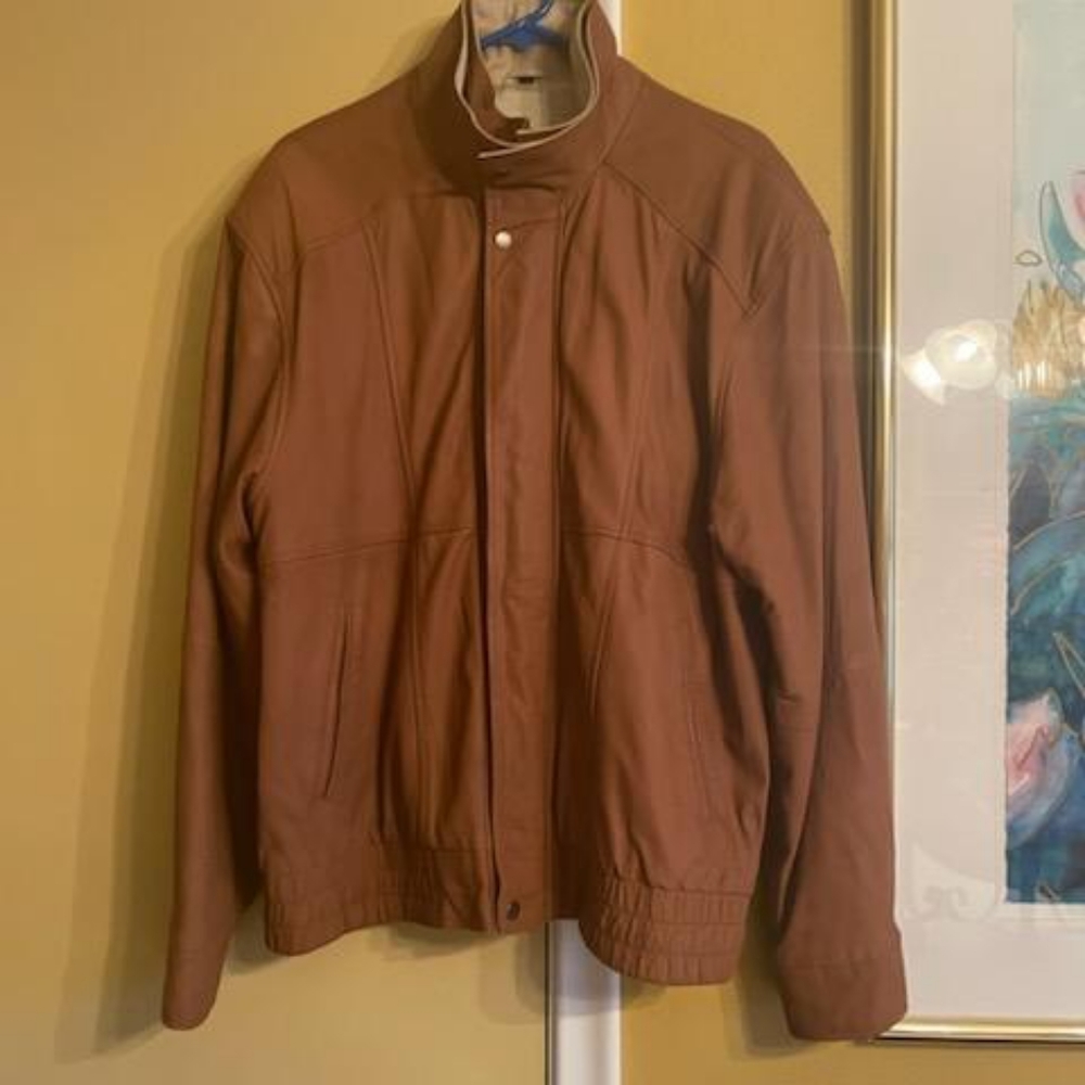 Scully Mens Butter soft leather bomber jacket large